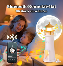 Lade das Bild in den Galerie-Viewer, Magische Leuchtturm‑Lampe mit Mondlicht-Projektion