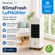 Carica l'immagine nel visualizzatore di Gallery, KlimaFresh – Mobiler Luftkühler – Keine Installation erforderlich | Kühlt bis zu 50 m²