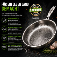 Lade das Bild in den Galerie-Viewer, TitanPur Pro – Beschichtungsfreie Titanpfanne ohne PFAS & PTFE | 30 cm