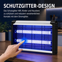 Carica l'immagine nel visualizzatore di Gallery, UV-Insektenvernichter – Elektrische Fliegen, Gelsen, Motten, Kakerlaken- & Mückenfalle für Innen und Außen - 30–170 m²