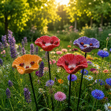 Lade das Bild in den Galerie-Viewer, Marienkäferblumen Keramik-Tränken