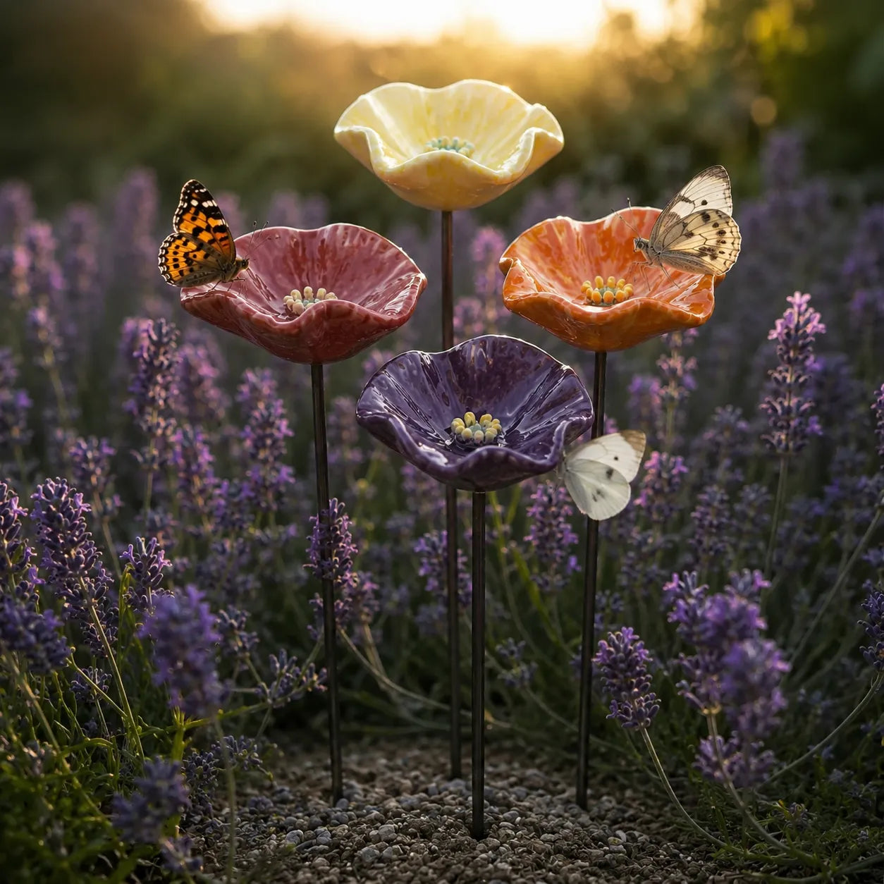 Schmetterlingsblüten Keramik-Tränken