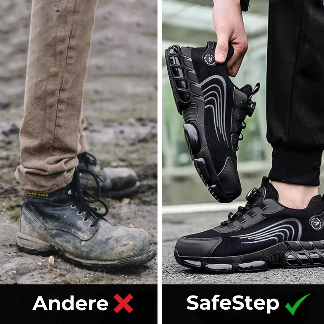 SafeStep - ergonomischer Sicherheitsschuh mit anatomisch geformter Sohle - Zertifiziert nach EN ISO 20345