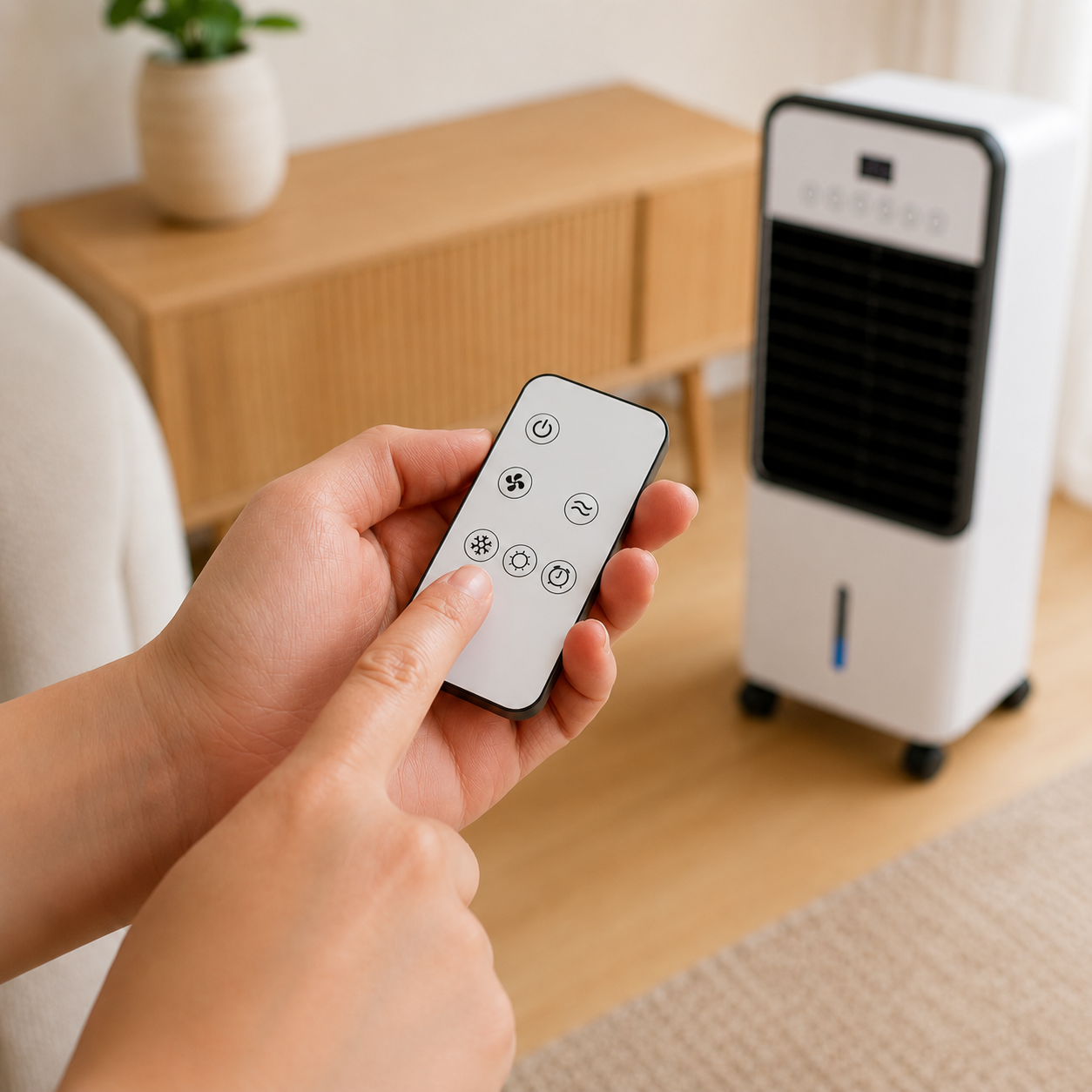 FreiKlima Max - Mobiler Allround-Klimatiseur – Kühlt im Sommer, Heizt im Winter | Ohne Installation