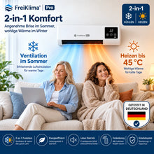 Lade das Bild in den Galerie-Viewer, FreiKlima Pro – energiesparende Komfortheizung mit hoher Heizleistung &amp; Sicherheitssystem
