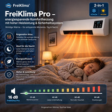 Lade das Bild in den Galerie-Viewer, FreiKlima Pro – energiesparende Komfortheizung mit hoher Heizleistung &amp; Sicherheitssystem
